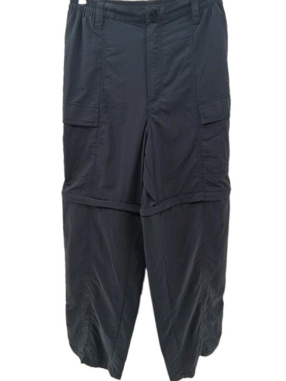 Reel Legends Convertible Pants Mens Large Dark Gray Nylon Performance Fishing